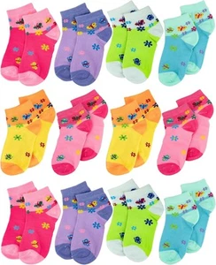 Gelante 12 Pairs Girl Children Toddler Kids 4-6 Years, Assorted Pack #6  - Picture 1 of 8
