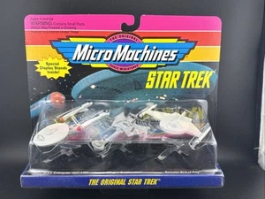 1993 Micro Machines Star Trek USS ENTERPRISE NCC 1701 KLINGON BATTLECRUISER ROMU - Picture 1 of 5