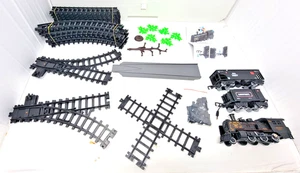Locomotiva Rail King in lega di metallo ferrovia a vapore treno per bambini set vapore e suoni. Classico. - Foto 1 di 23