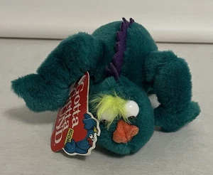 Peluche mostro 7" verde IGOR Gund vintage 1992 peluche con etichette - Foto 1 di 11