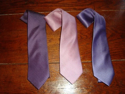 LOTE DE 3 CORBATAS BLOOMINGDALES TIENDA HOMBRE 100% SEDA ¡APENAS USADAS!  (LOTE #8) Foto 1 de 4