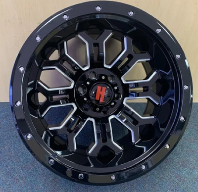 Rueda 20" HAVOK H108 🔥 20X12 -44 8X180 🔥CB 125 llanta ventana negra y mecanizada 🔻 Foto 1 de 4