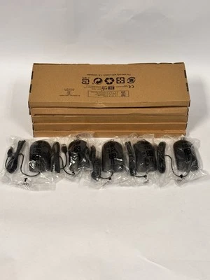 Set Of (5) Dell Black Wired USB Desktop Keyboard & (5) KB216-BK-US optical mouse - Image 1 of 4