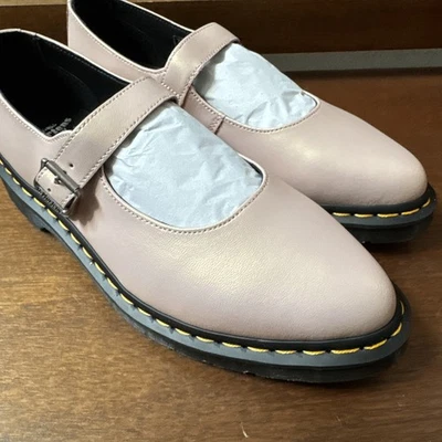 Dr. Martens ELPHIE кожи MARY JANE туфли в порошок розовый + золото - женщин 9 США - Изображение 1 из 4