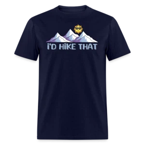 Funny Mountain Trail Hiking Unisex T-Shirt - Picture 1 of 10