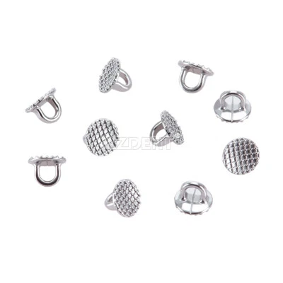 10pcs Botones linguales ortodoncia dental Base redonda ojal de enlace directo - Image 1 of 4
