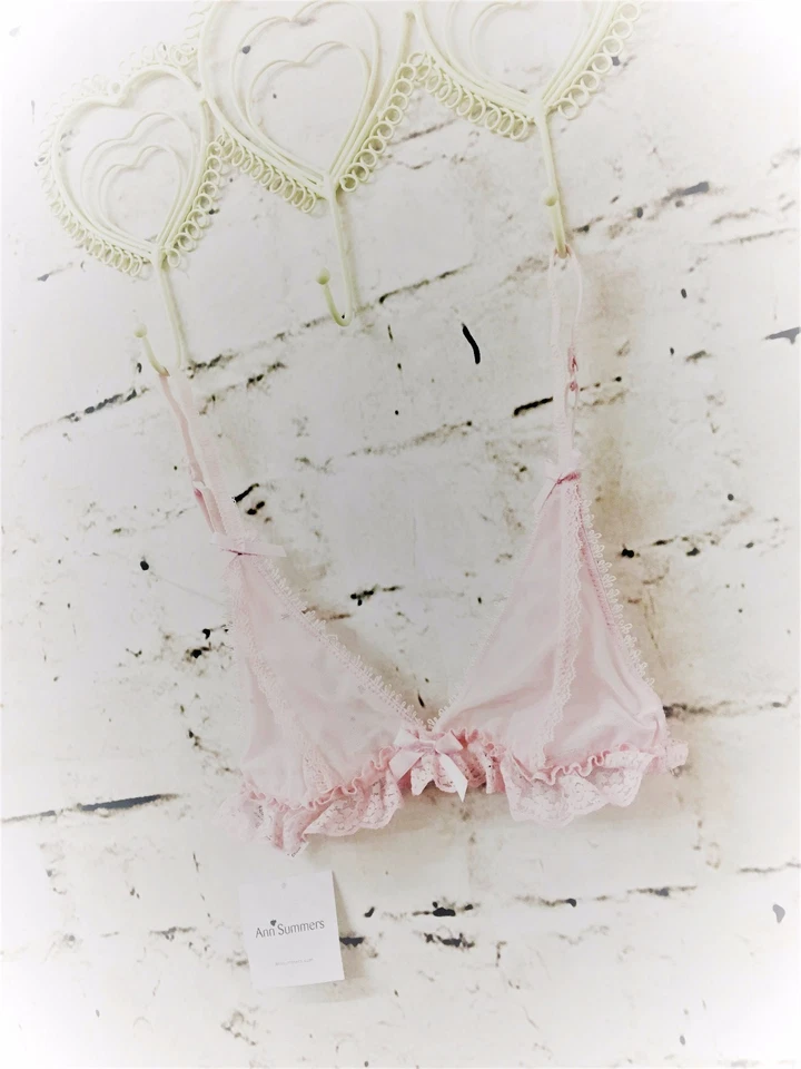 Ann Summers Fifi Love Peep Loch rosa BH sexy Dessous Valentinstag