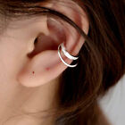 Women Jewelry  Sterling Silver 2 Layers Cz Ear Cuff Earring A1267