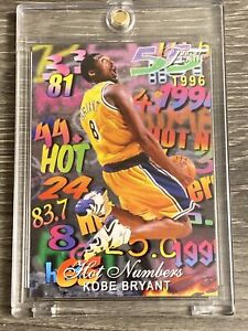 1996-1997 KOBE BRYANT RC FLAIR ROOKIE HOT NUMBERS LAKERS RARE LIMITED EDITION /8