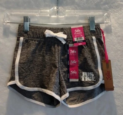 Pantalones Cortos Justice Girls Malla Delfín Gris Logo Talla XS (5/6) Foto 1 de 3