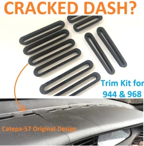 DIY Retrim Kit Porsche 944 968 Oval Dash Vent Trim Cover Defroster Upholstery - Picture 1 of 11