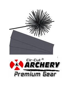 12 PCS BLACK Rubber Whisker Bow String Silencers - ARCHERY NOISE SUPPRESSION - Picture 1 of 4
