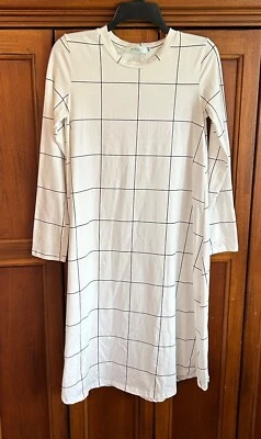 Vestido para mujer Jacey Lane Boutique talla mediana blanco negro NUEVO Foto 1 de 4