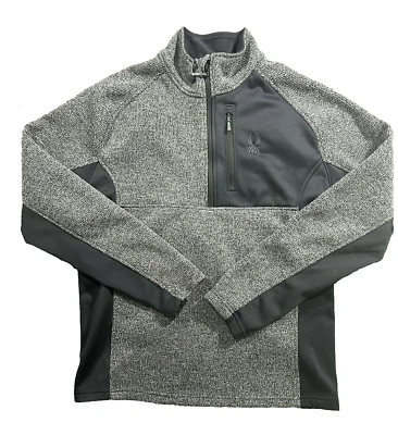 Spyder Sweater Men’s Large Pullover Gray Half Zip Casual Outdoor - Image 1 of 4