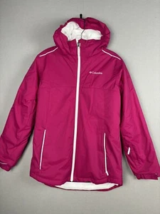 Columbia Youth Snowboard Ski Jacket L 14/16 Pink Nylon Omni-heat Hooded 3216 - Picture 1 of 20