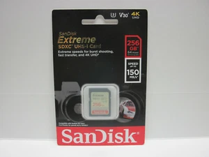 Sandisk 256GB FS extreme T8i 4K video HD SD card for Canon Rebel T7i T6i T6s T5i - Picture 1 of 2