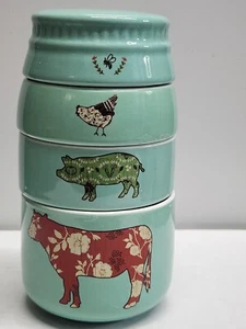 Live Simply by Amylee Weeks Mason Jar Shaped Farm Animals Measuring Cups Label - Picture 1 of 12