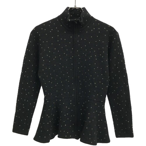 Dior Christian Pret a Porter Giacca Vintage Peplum Maglia Nero M Usato0