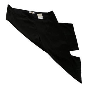 PREVIEW Wmn Plus Sz 20 Dress Pants Wide Leg Career 3/4 Cropped Trousers Black - Picture 1 of 9
