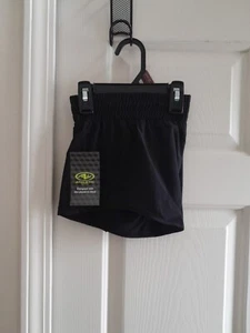 Athletic Works Girls Size 6 Black Drawstring Waist Running Shorts New - Picture 1 of 5