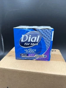 RARE NOS Sealed Dial For Men The Ultimate Clean Blue Grit Deodorant Soap Bars 3  - Picture 1 of 7