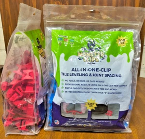 Monster Clips 200 Count Tile Leveling And Joint Spacing 1/16" - Picture 1 of 3