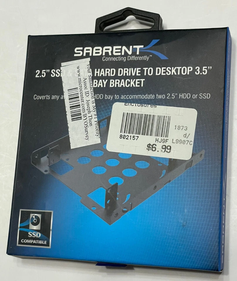 Sabrent 2.5 Inch to 3.5 Inch Internal Hard Disk Drive Mounting Kit (BK-PCBS) - Image 1 of 2