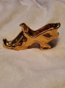 Vintage Gold Tone Shoe figurine - Picture 1 of 8