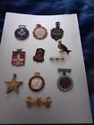 X11 Vintage Medals And Pin Badges, Very Collectable 