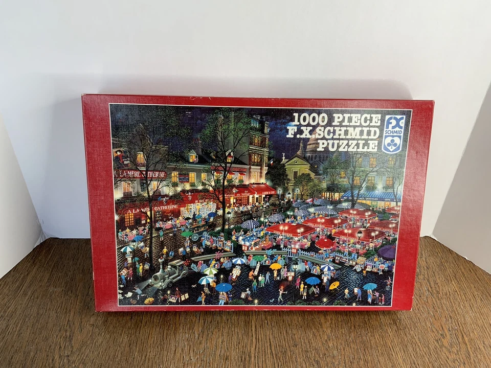 Rompecabezas raro Montmartre Night 1996 Alexander Chen 1000 piezas FX Schmid Foto 1 de 4
