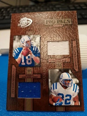 2004 playoff hog heaven pig pals peyton manning edgerrin james game worn 36/100 - Image 1 of 4