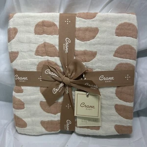 NEU Crane Baby Baumwolle Musselin Jacquard Baby Wendedecke - Copper Moon - Bild 1 von 5