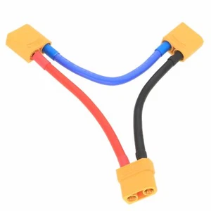 Series Wire XT90 1 Female to 2 Male 10AWG 10cm Serial Cable Adapter - Picture 1 of 2