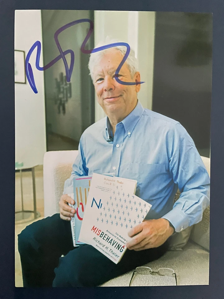 Richard H.Thaler Wirtschafts-Nobelpreisträger Foto 17,8x12,7cm Originalautogramm - Bild 1 von 1