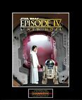 STAR WARS ANH Princess Leia & R2-D2 8" x 10" Photo - 11" x 14" Black Matted