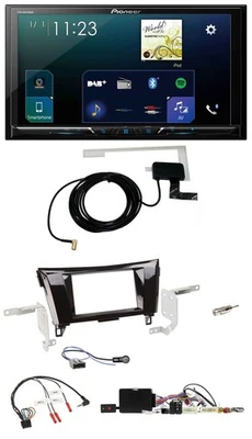 Pioneer 2DIN DAB USB Lenkrad Bluetooth Autoradio für Nissan Qashqai 14-18 X-Trai - Bild 1 von 4