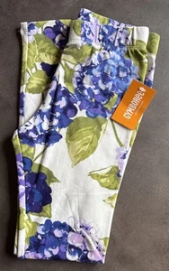 Gymboree Girls Size 8 Full-Length Leggings Purple Floral Flowers Ankle Length - Picture 1 of 3