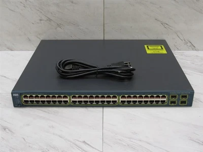 Cisco Catalyst WS-C3560-48PS-S 48-Port 10/100 PoE 4-SFP Network Switch - Image 1 of 4