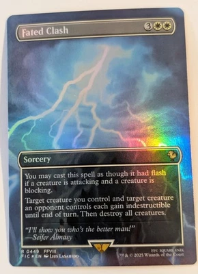 Fated Clash (Borderless) #449 (NM) Commander: FINAL FANTASY FIC FOIL MTG Magic - Image 1 of 2