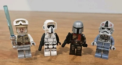​LEGO Star Wars Minifig Lot Skywalker Mandalorian Scout Trooper AT-AT Driver - Image 1 of 4