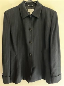 Talbots Collection Women's Black Blazer Jacket Size 8- Italy Best Offer Wanted! - Picture 1 of 24