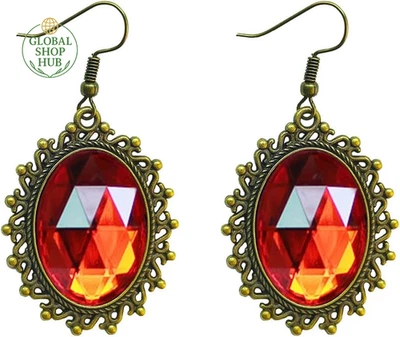 Brincos góticos femininos retrô fantasia de Halloween Lolita Halloween punk  - Imagem 1 de 4