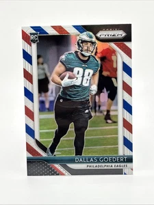 2018 Panini Prizm - Rookie Dallas Goedert #299 Red White & Blue Prizm (RC) - Picture 1 of 2