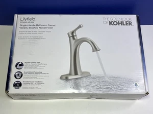 Kohler Lilyfield R78045-4D-BN Single Handle Bathroom Faucet Brushed Nickel - Picture 1 of 9