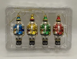 Cascanueces Soplado a Mano Artesanal Multicolor Árbol de Navidad Adornos - Imagen 1 de 2