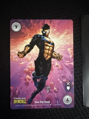 SDCC 2025 Invincible Overpower Promo Card Philip Tan CCG Comic Con - Image 1 of 3