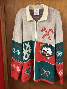 Star Wars Disney Ewok Christmas Spirit Jersey Reißverschluss Cardigan Pullover L 54" Brustumfang - Bild 1 von 8