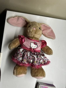 Build a Bear Hello Kitty Pink Party Dress Rare 40th Anniversary 2014 With Bunny - Picture 1 of 5