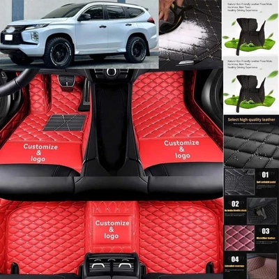 For Mitsubishi Montero Sport Floor Mats Luxury Waterproof Pads Liner Auto Rug Foto 1 de 4