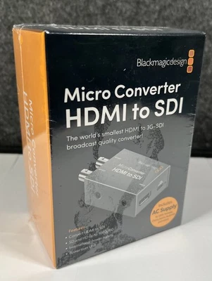 The Blackmagic Micro Converter HDMI to SDI 3G (model CONVCMIC-HS-WPSU) - Image 1 of 3